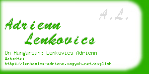 adrienn lenkovics business card